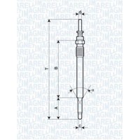 062900009304 MAGNETI MARELLI Свічка розжарювання