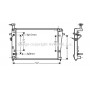 HY2211 AVA QUALITY COOLING Радіатор охолодження двигуна