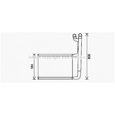 FD6645 AVA QUALITY COOLING Теплообмінник обігрів салону