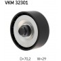 VKM 32301 SKF Паразитный / ведущий ролик, Поліклиновий ремінь