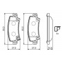 0 986 424 790 BOSCH Комплект гальмівних колодок дисковий гальм