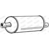 08429 WALKER Середній глушник вихлопних газів