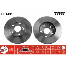 DF1431 TRW Гальмівний диск