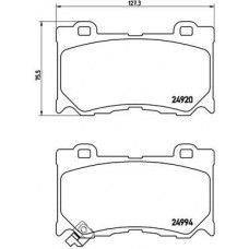 P 56 089 BREMBO Комплект гальмівних колодок дисковий гальм