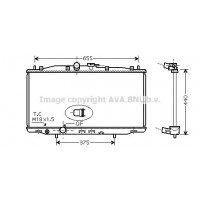 HD2170 AVA QUALITY COOLING Радіатор охолодження двигуна