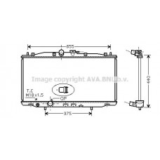 HD2170 AVA QUALITY COOLING Радіатор охолодження двигуна