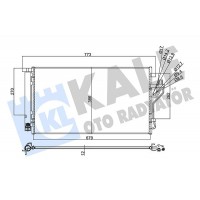 353105 KALE OTO RADYATÖR Конденсатор кондиціонера