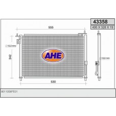 43358 AHE Конденсатор кондиціонера