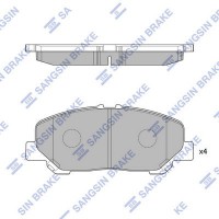 SP2183 Hi-Q Комплект гальмівних колодок дисковий гальм