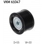 VKM 61047 SKF Паразитный / ведущий ролик, Поліклиновий ремінь