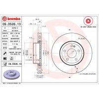 09.D526.13 BREMBO Гальмівний диск