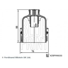 ADBP990030 BLUE PRINT Кришка корпус масляного фільтра