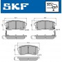 VKBP 90276 A SKF Комплект гальмівних колодок дисковий гальм