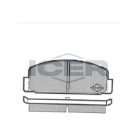 180253 ICER КомплеК т гальмівних колодок, дискове гальмо