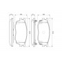 0 986 494 078 BOSCH Комплект гальмівних колодок дисковий гальм