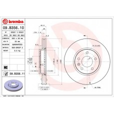 09.B356.11 BREMBO Гальмівний диск