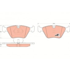 GDB916 TRW Комплект гальмівних колодок дисковий гальм