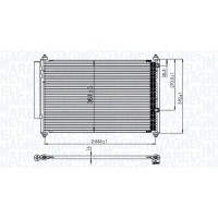 350203850000 MAGNETI MARELLI Конденсатор кондиціонера