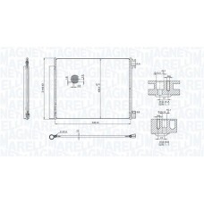 350203101800 MAGNETI MARELLI Конденсатор кондиціонера