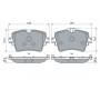 0 986 494 940 BOSCH Комплект гальмівних колодок дисковий гальм
