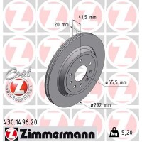 430.1496.20 ZIMMERMANN Гальмівний диск