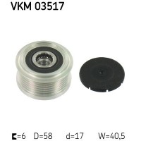 VKM 03517 SKF Механізм вільного ходу генератора