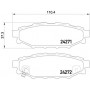 P 78 020 BREMBO Комплект гальмівних колодок дисковий гальм