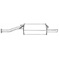 65634 SIGAM Глушник вихлопних газів кінцевий