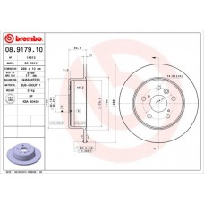 08.9179.10 BREMBO Гальмівний диск