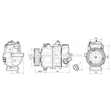 VNAK447 AVA QUALITY COOLING Компресор кондиціонера