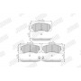 572348J JURID Комплект гальмівних колодок дисковий гальм