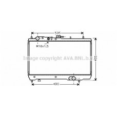 KA2066 AVA QUALITY COOLING Радіатор охолодження двигуна