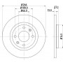 8DD 355 105-751 HELLA PAGID Гальмівний диск