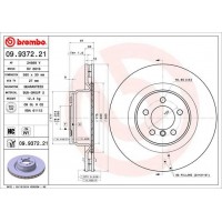 09.9372.21 BREMBO Гальмівний диск