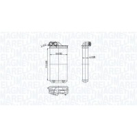 350218460000 MAGNETI MARELLI Теплообмінник обігрів салону