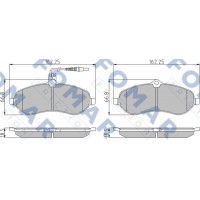 FO 931081 FOMAR Friction Комплект гальмівних колодок дисковий гальм