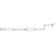 23400 SIGAM Середній глушник вихлопних газів