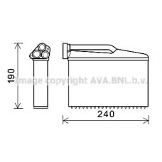 BWA6541 AVA QUALITY COOLING Теплообмінник обігрів салону