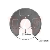 5878373 VAN WEZEL Відбивач диск гальмівного механізму