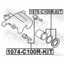 1074-C100R-KIT FEBEST Напрямний болт корпус скоби гальма