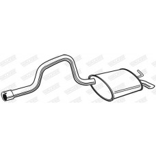 23235 WALKER Глушник вихлопних газів кінцевий