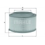 LX 3458 MAHLE Повітряний фільтр