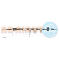 10.0275 ADRIAUTO Тросик, cтояночный тормоз