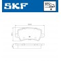 VKBP 90027 SKF Комплект гальмівних колодок дисковий гальм