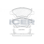 181906 ICER Комплект гальмівних колодок дисковий гальм