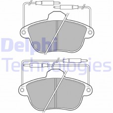 LP741 DELPHI Комплект гальмівних колодок дисковий гальм