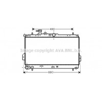 HY2097 AVA QUALITY COOLING Радіатор охолодження двигуна