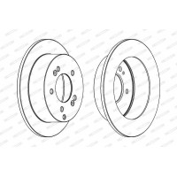 DDF1447C FERODO Гальмівний диск