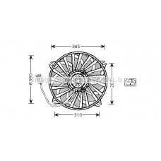 PE7535 AVA QUALITY COOLING Вентилятор охолодження двигуна