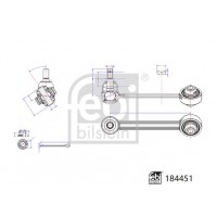 184451 FEBI BILSTEIN Ричаг незалежної підвіски колеса, подвеска колеса